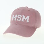 Dusty Rose & White Felt MSM Cap