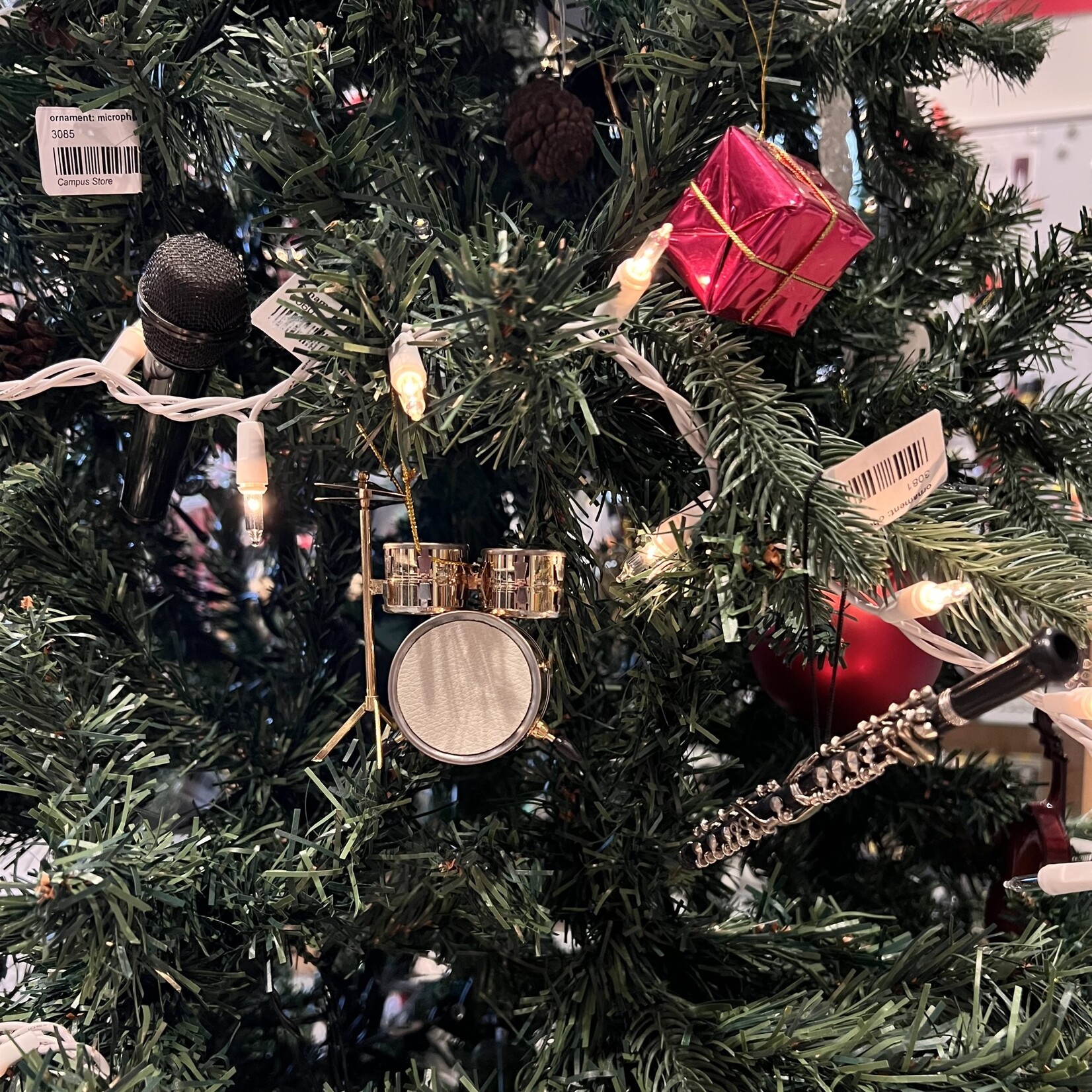 Ornament: Drumset (gold)