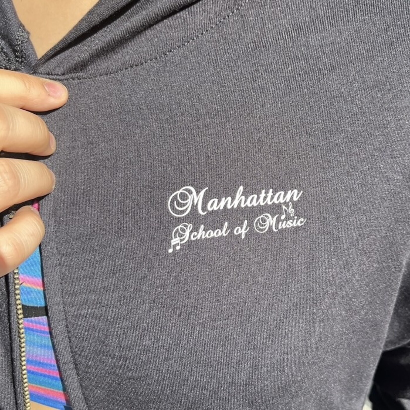 L2 *Clearance* Full Zip Crop Sweatshirt with Music Notes