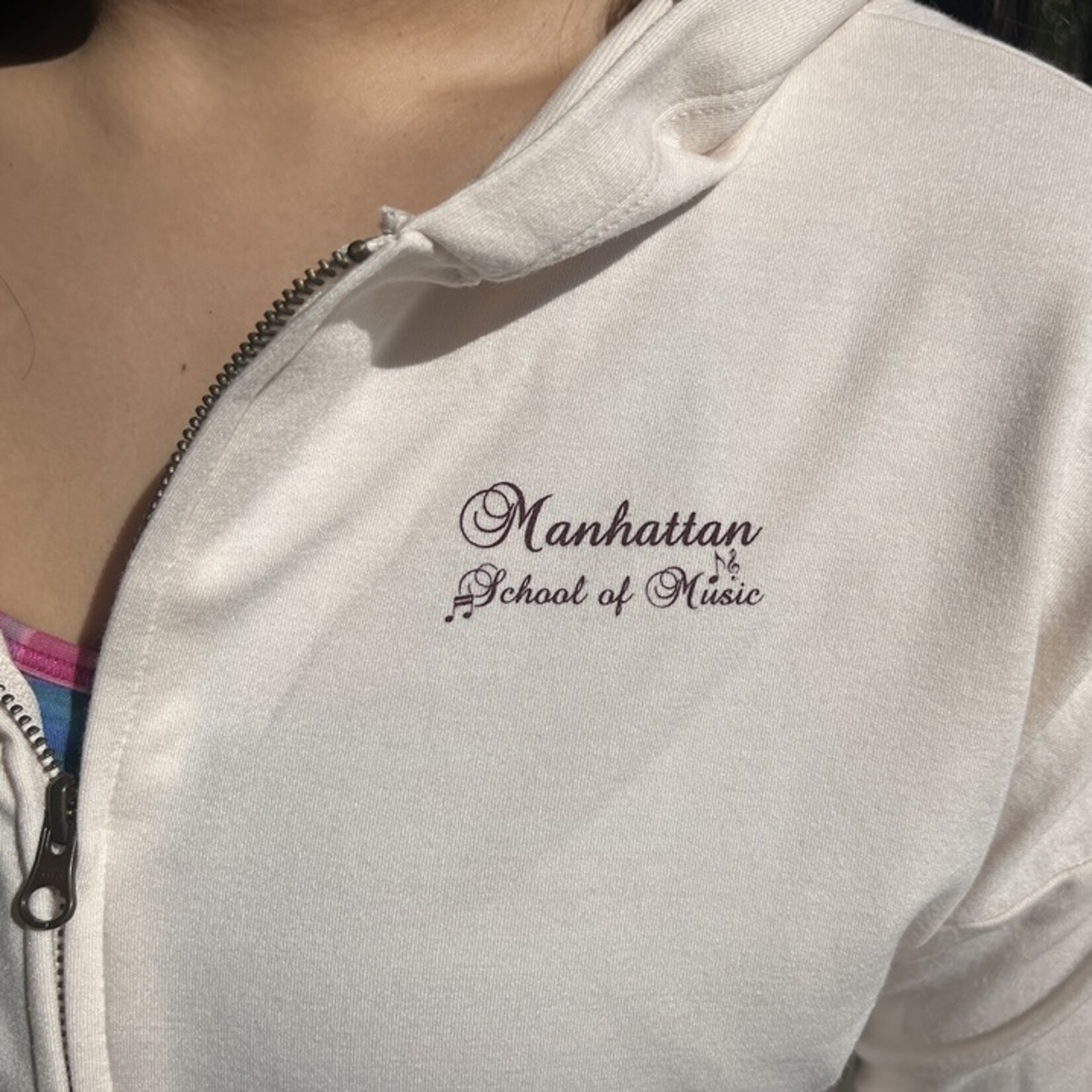 L2 *Clearance* Full Zip Crop Sweatshirt with Music Notes