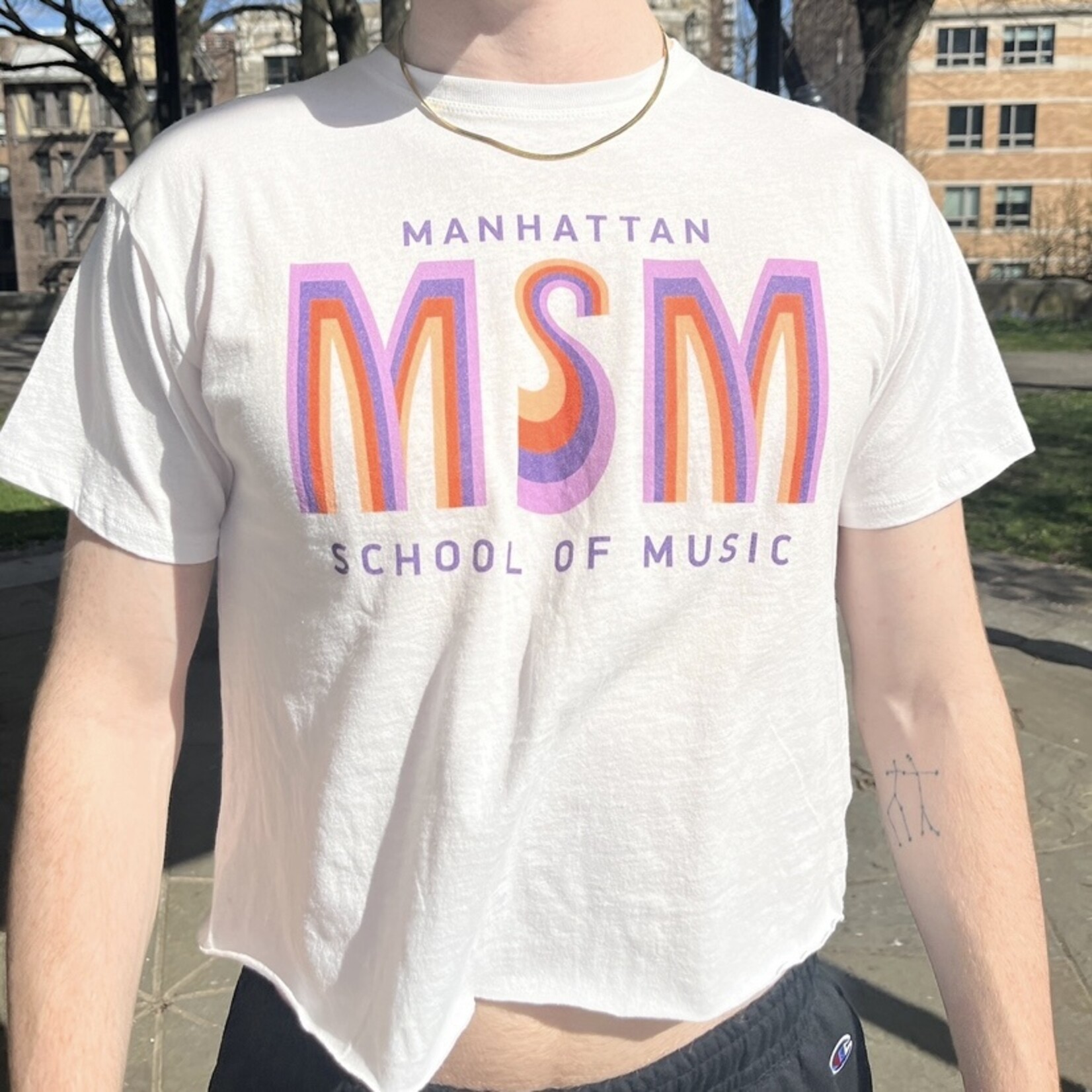 L2 *CLEARANCE* Groovy MSM Cotton Crop T-shirt (2 colors!)
