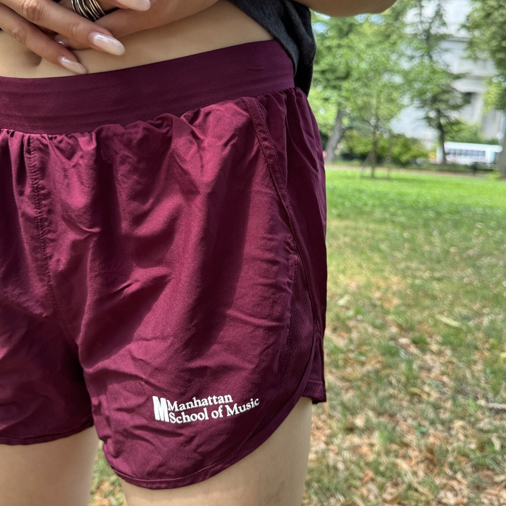 Maroon Under Armour Running Shorts