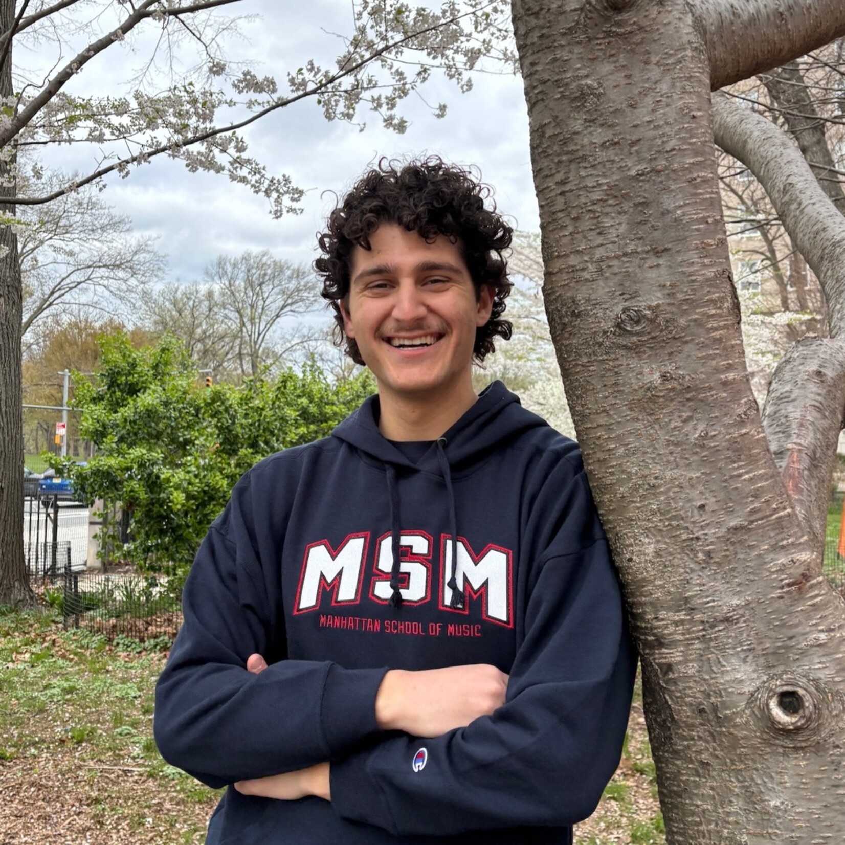 *Clearance* Navy Champion (Sparkly MSM) Hoodie