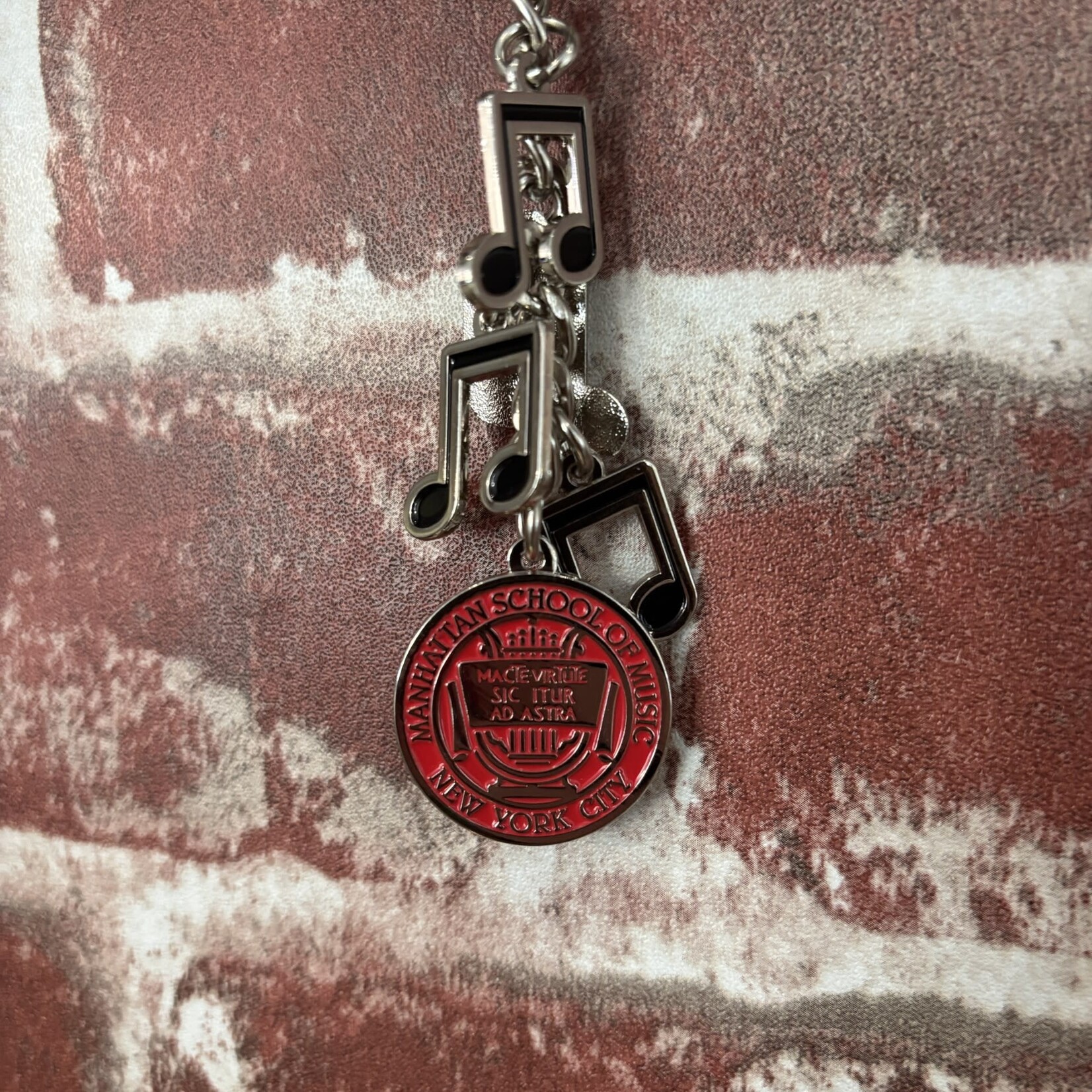 MSM Seal + Music Notes Metal Keychain