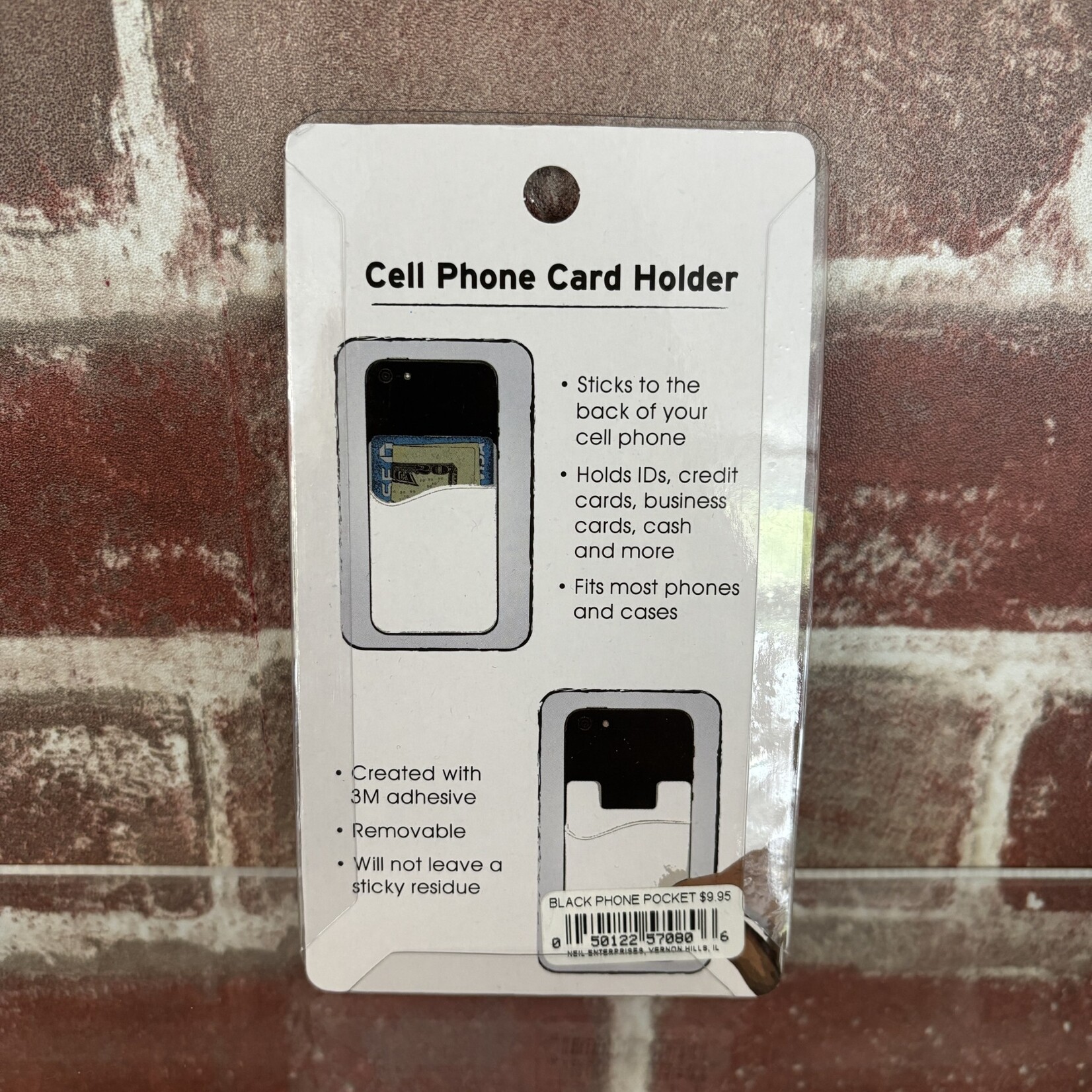 MSM Cell Phone ID/Card Holder with Ring