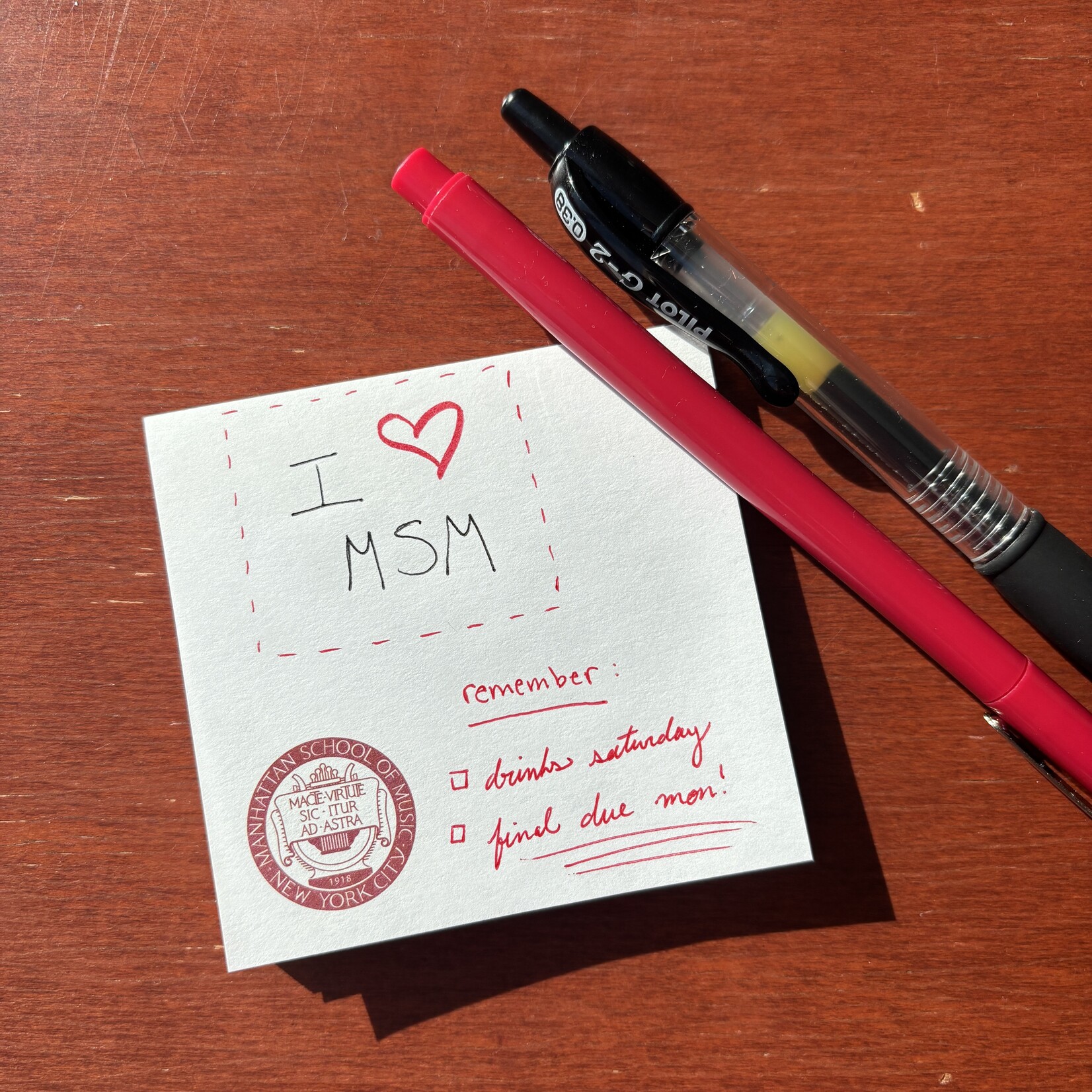MCM MSM Sticky Note/Post It (square)