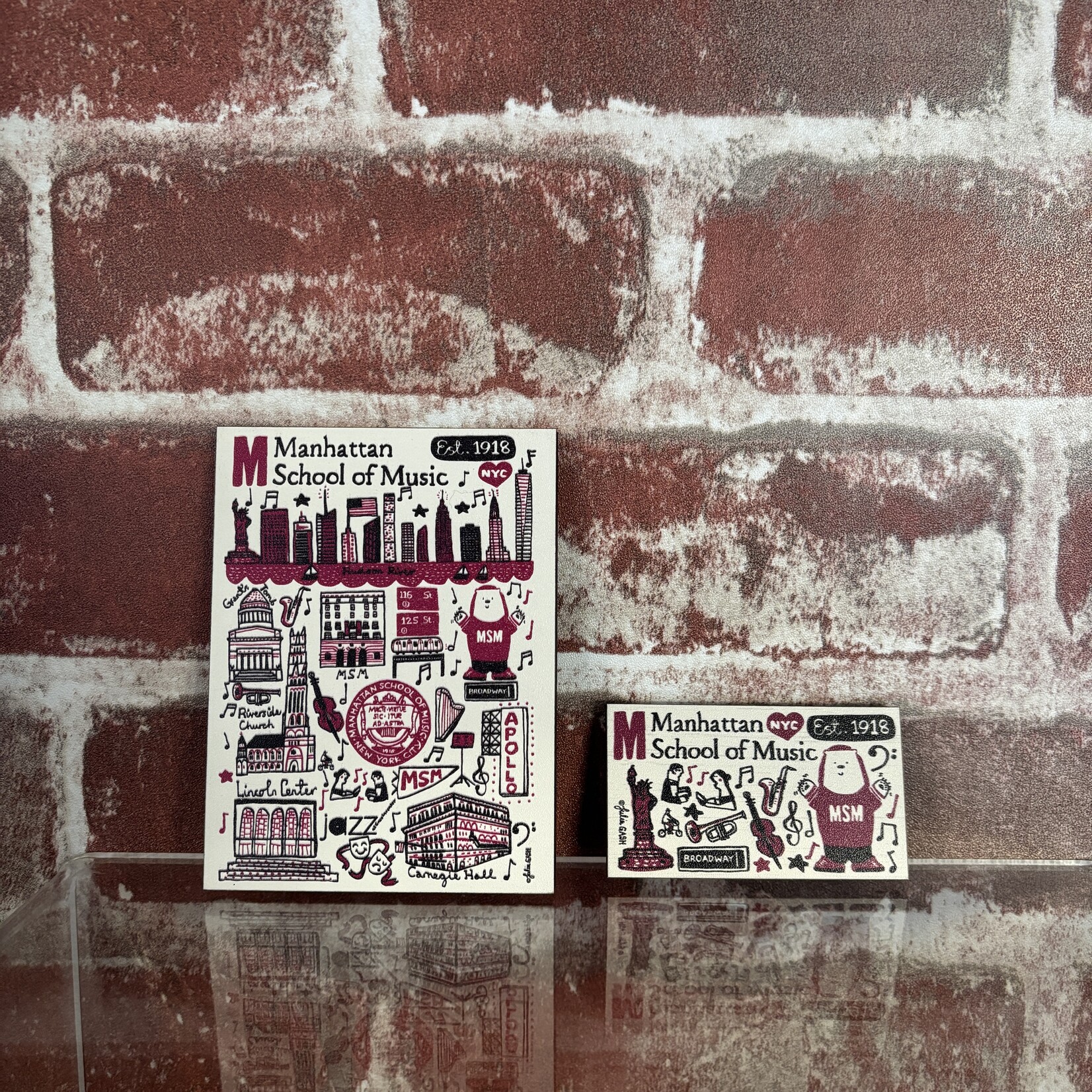 Wooden MSM Magnet - Julia Gash artwork (large)