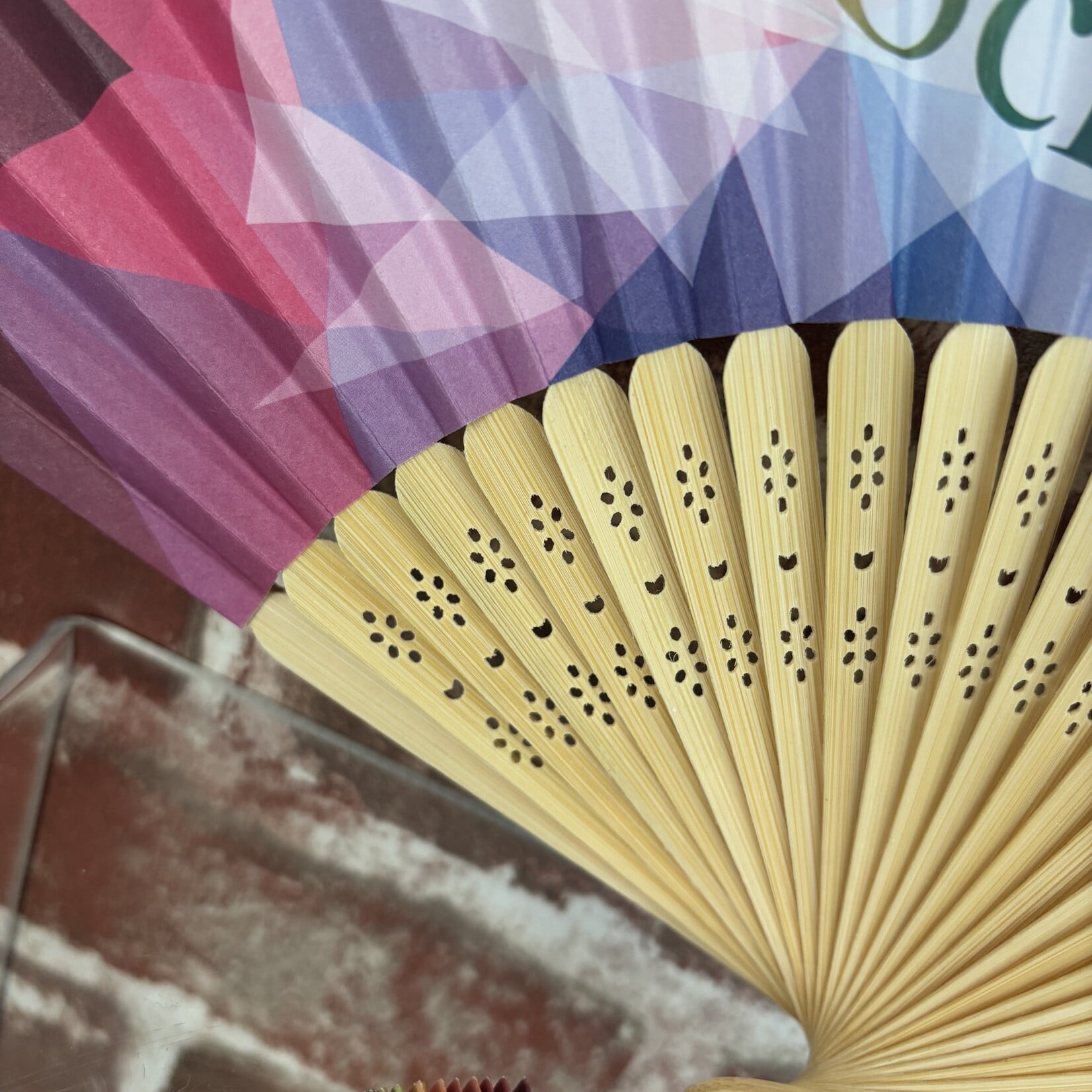 Wooden MSM Pride Fan