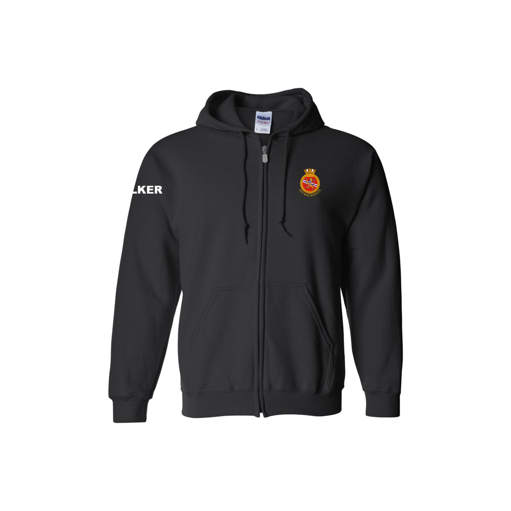 Gildan Full Zip Hoody w/ Name