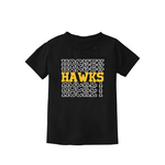 Bella + Canvas Stock Hawks Hockey YTH Tri-Blend Tee