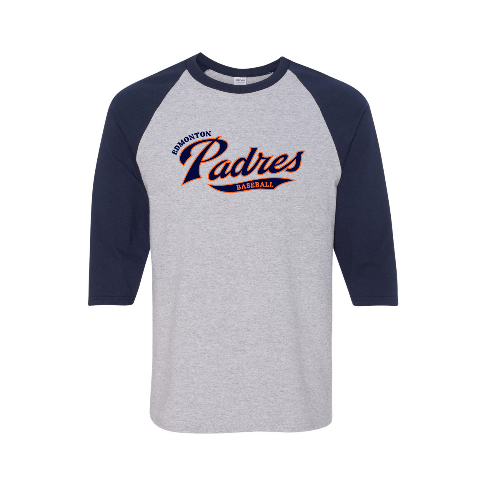 Gildan 3/4 Sleeve Baseball Tee