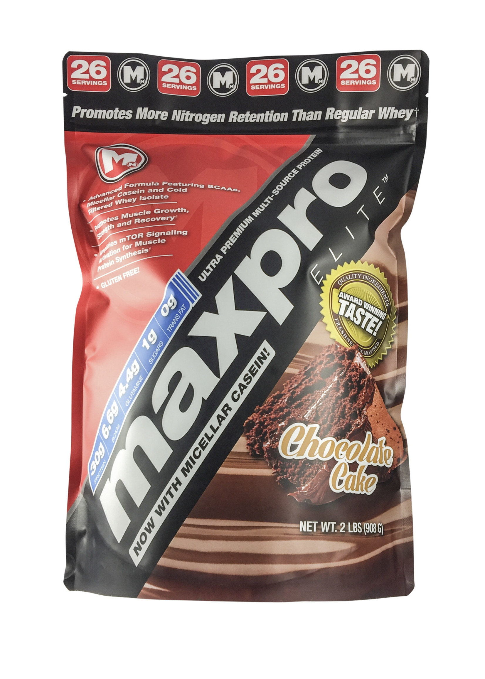 Max Muscle MaxPro Elite Chocolate Cake 2lb- Out of Stock. See MaxPro 4lb $75.