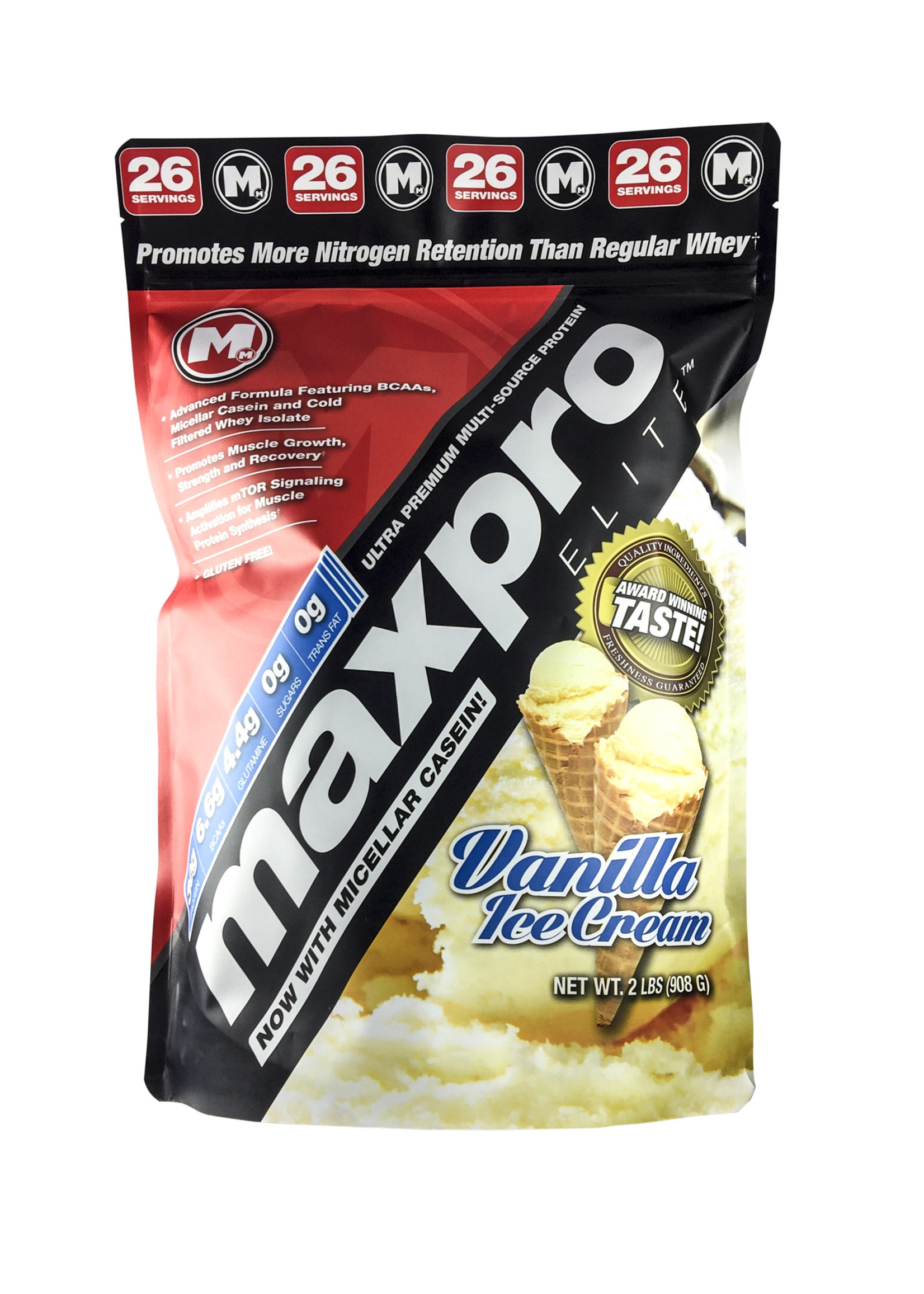 Max Muscle Maxpro Elite Vanilla 2lb-Price is $57.75 with 25% discount