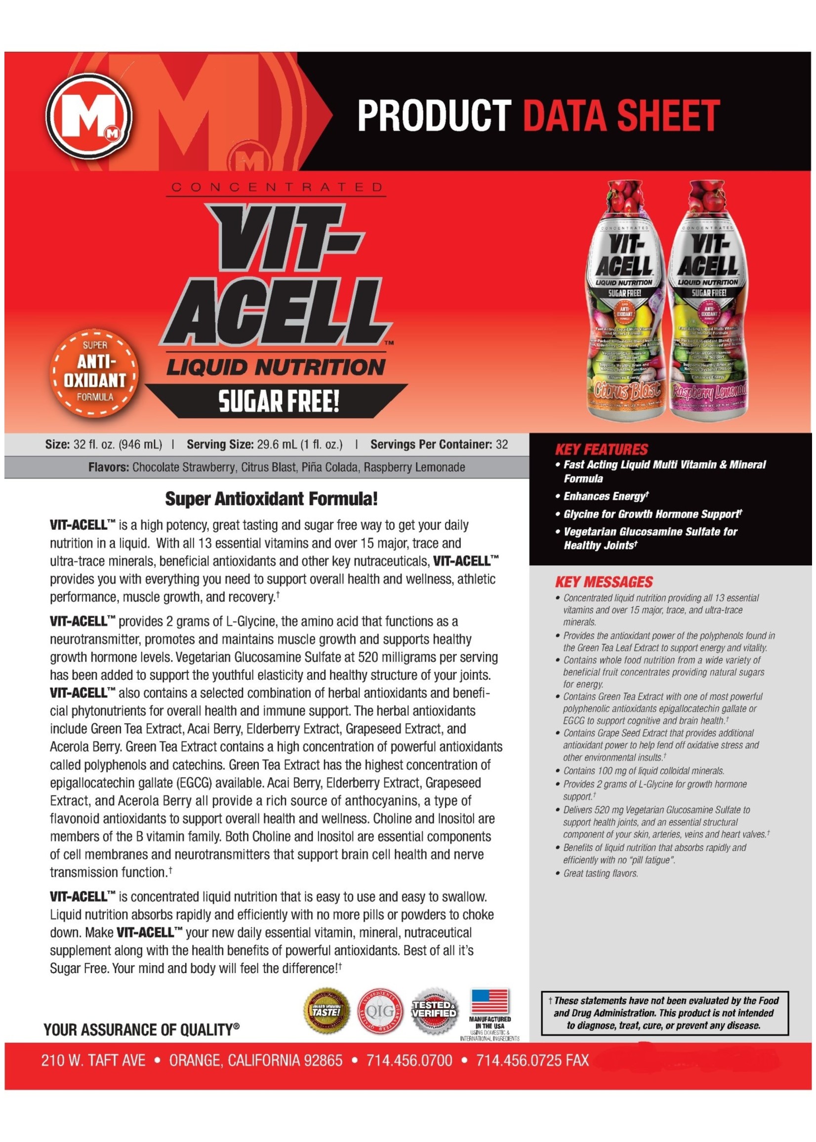 Max Muscle Vit-acell Citrus Blast