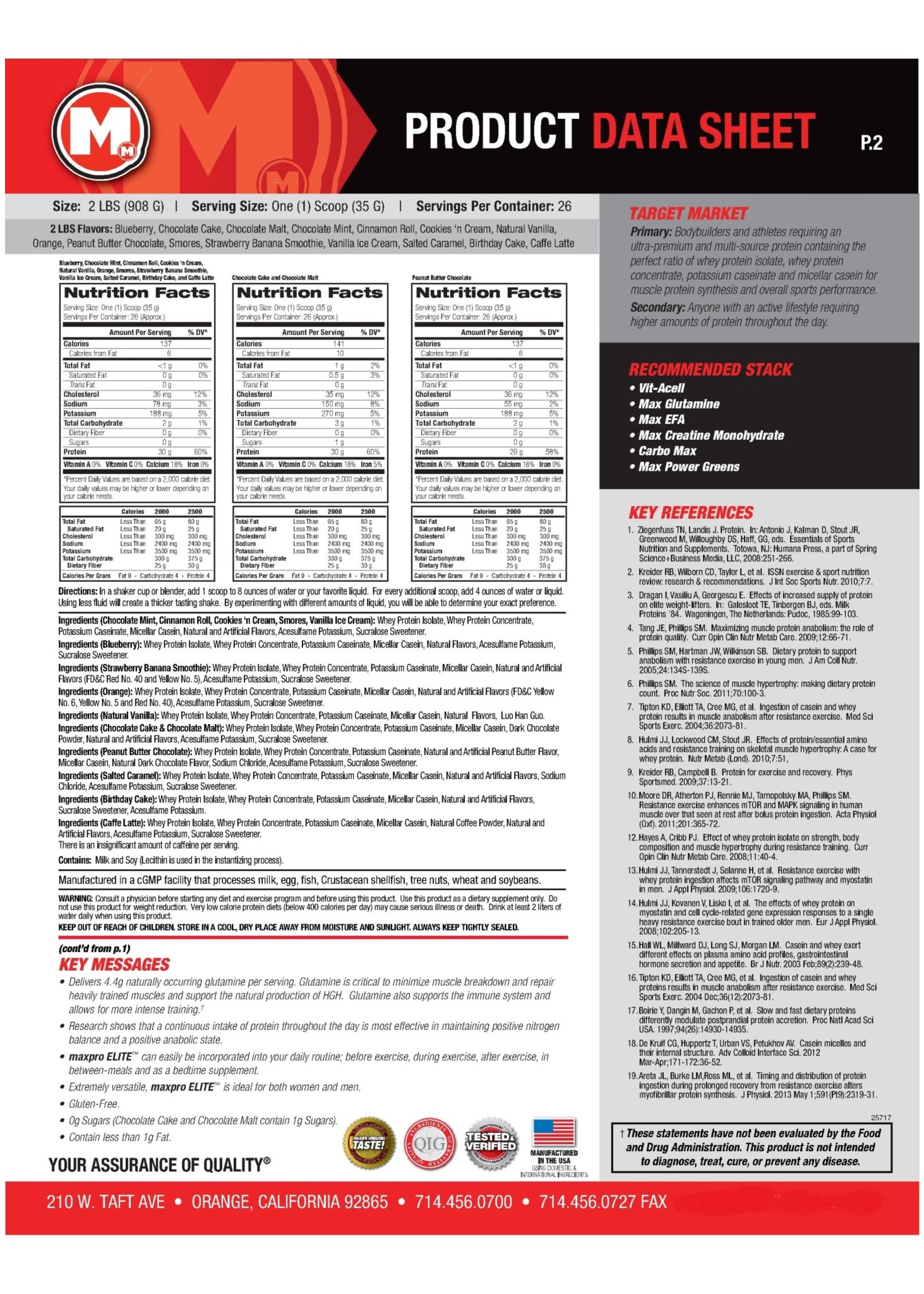 Max Muscle Maxpro Elite Peanut Butter Choc 2lb-Price is $54.98 on orders of $99 with 25% discount