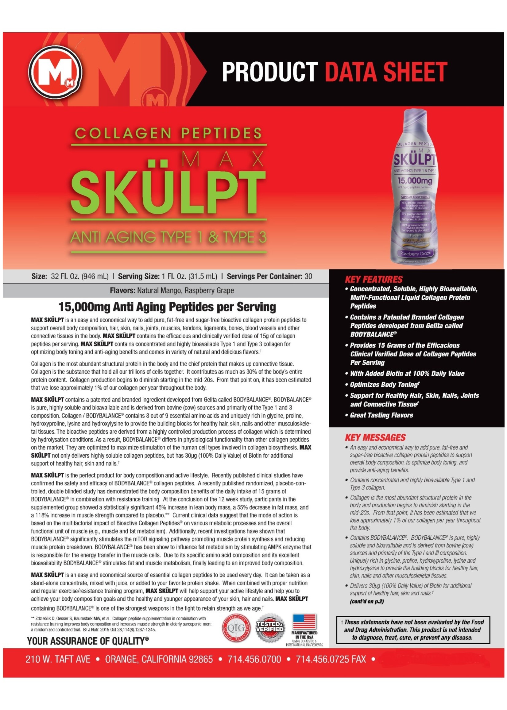 Max Muscle Skulpt Raspberry Grape