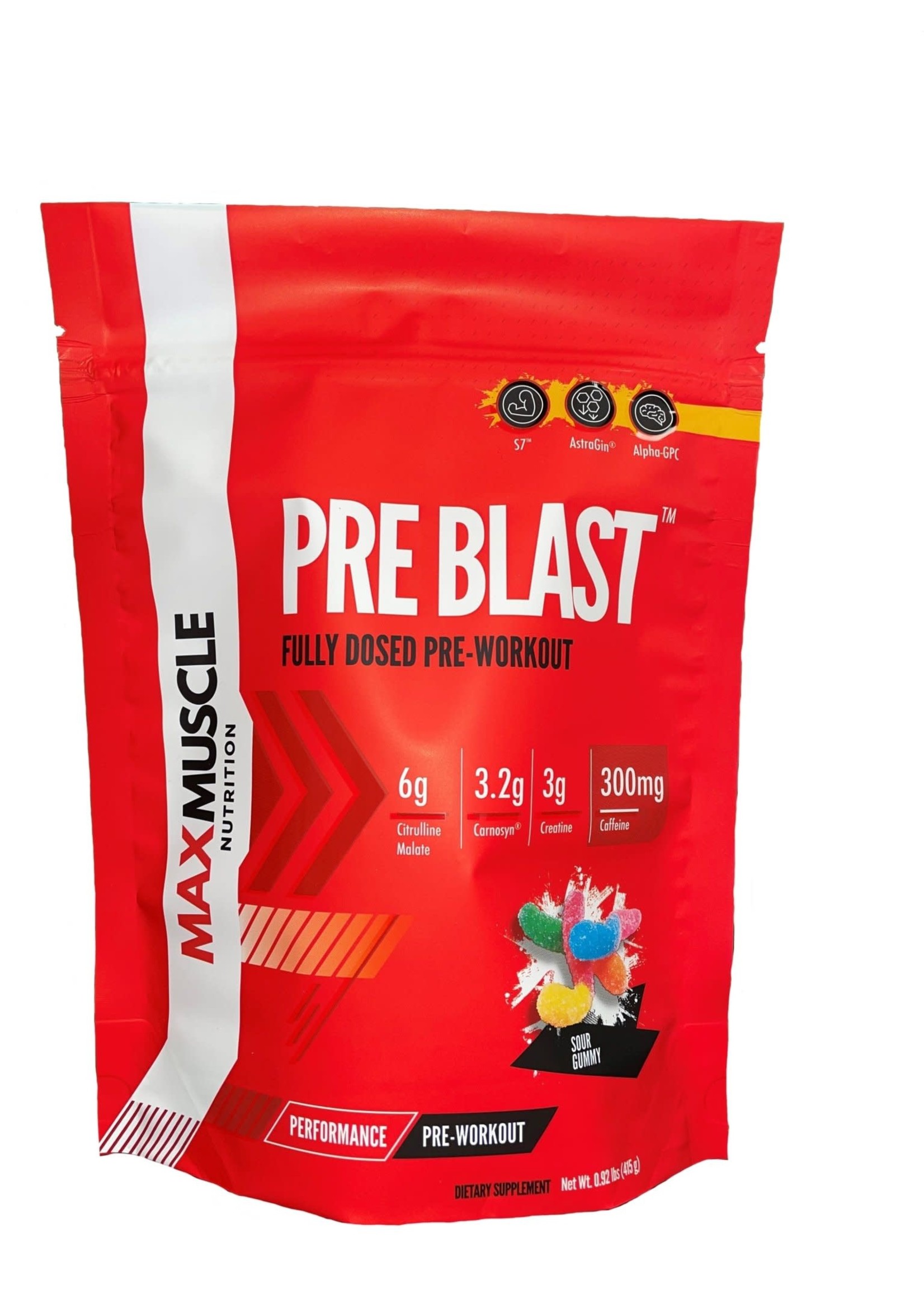 Max Muscle Pre-Blast Sour Gummy