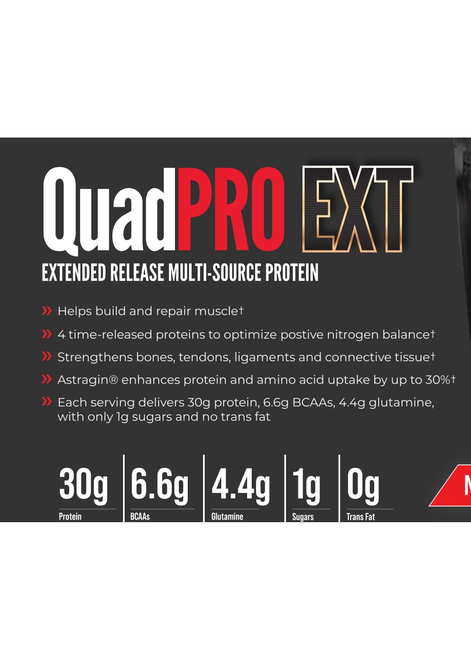 Max Muscle QuadPro EXT Vanilla Ice Cream 2lb