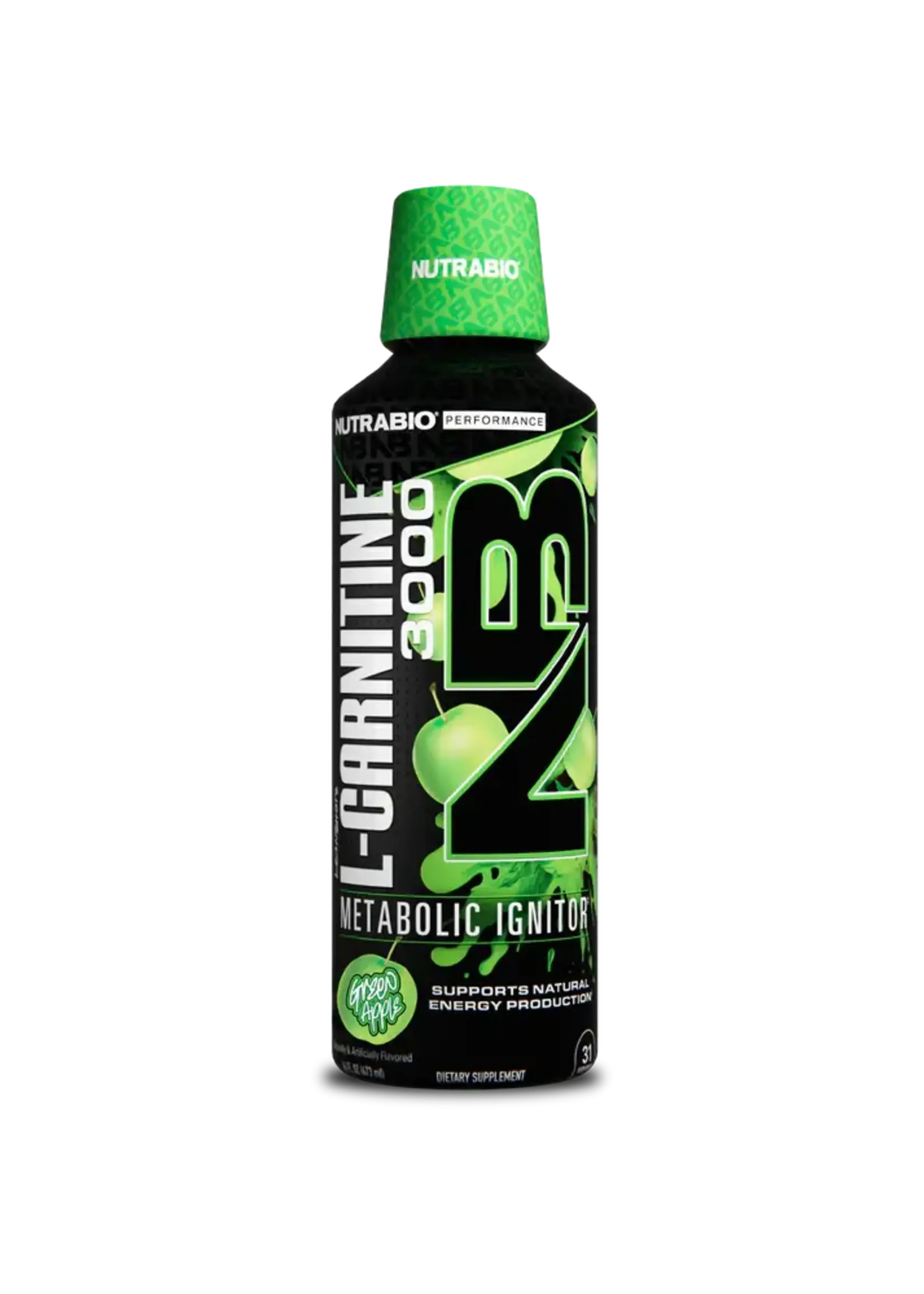 Nutrabio Lean Shots Liquid Carnitine Green Apple
