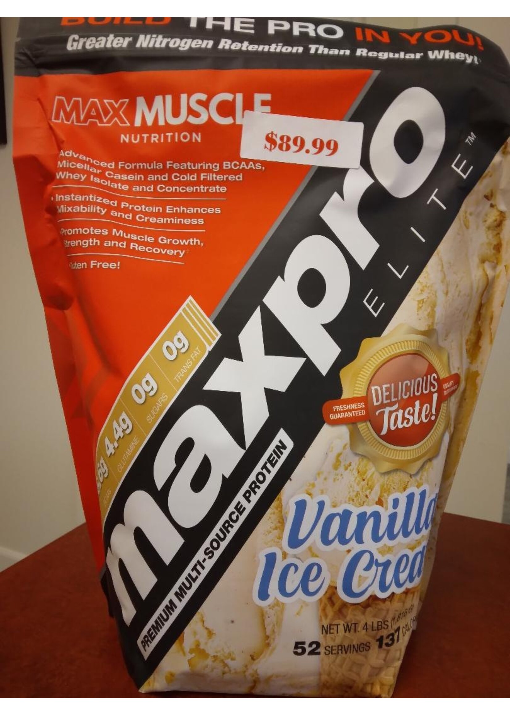 Max Muscle Maxpro Elite Vanilla 4lb