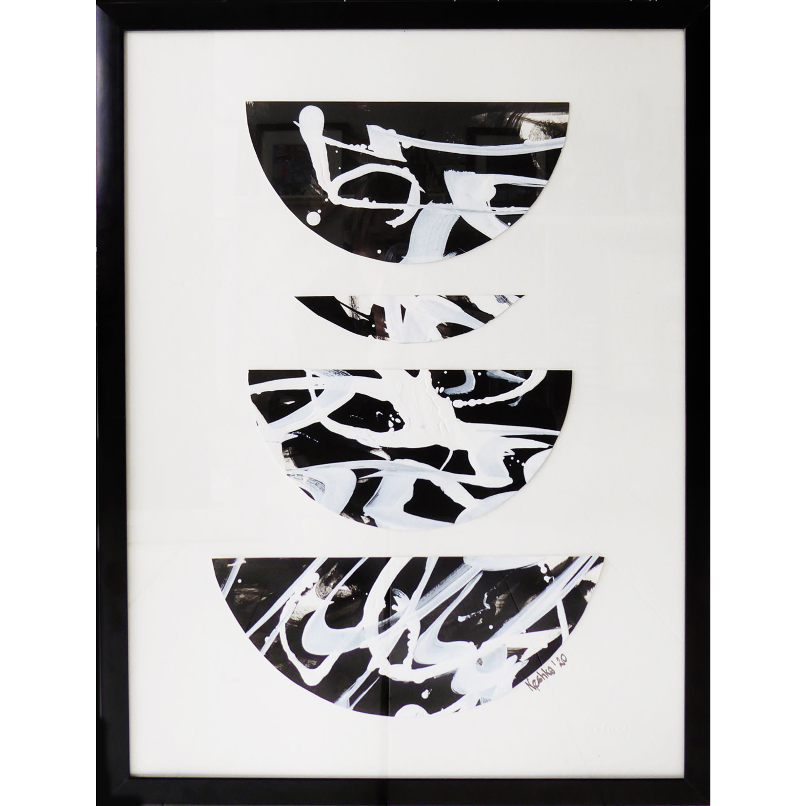 Neshka Neshka | Glass Hotel 1 | Ink on Paper | 19” x 25”, Framed