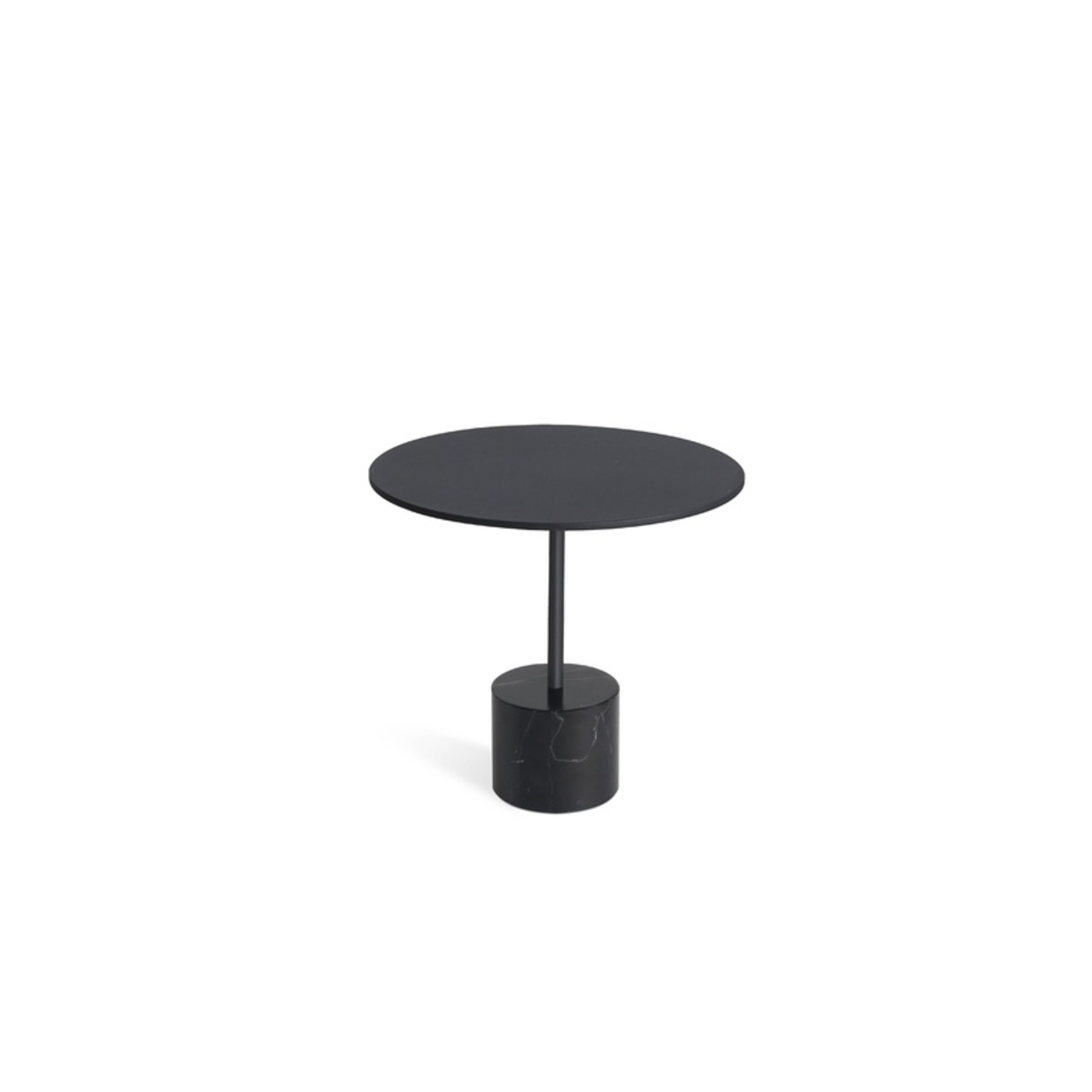 Mobital Mobital | Circulo High End Table | Black Top + Black Marble Base