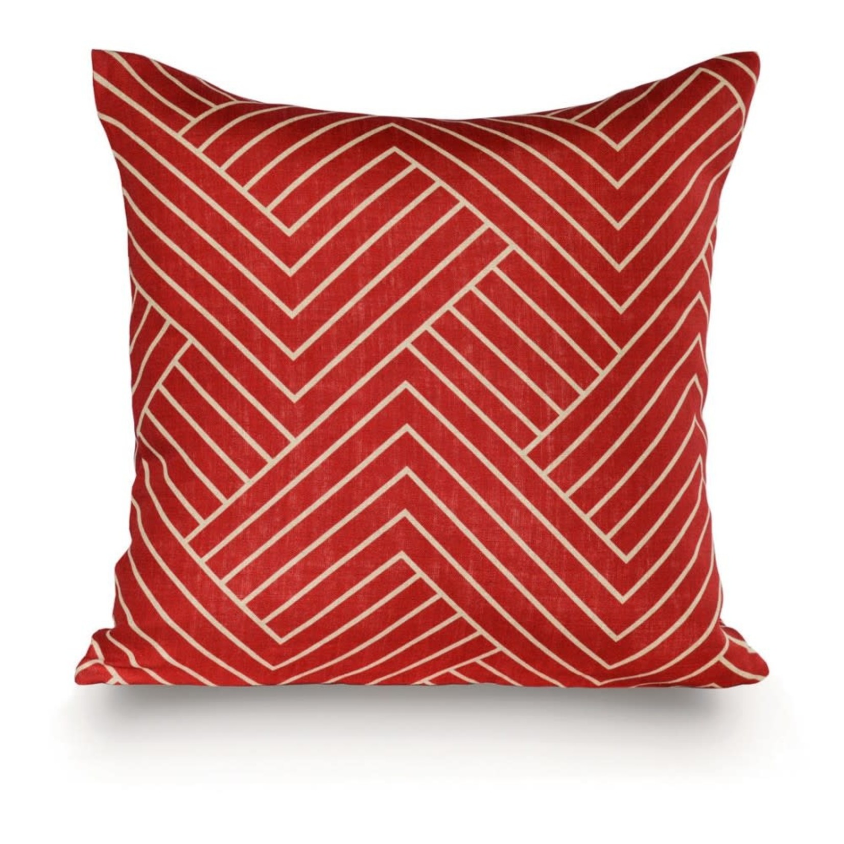 Rouge Du Rhin Rouge Du Rhin | 22" x 22" Printed Cushions | Leipzig Red