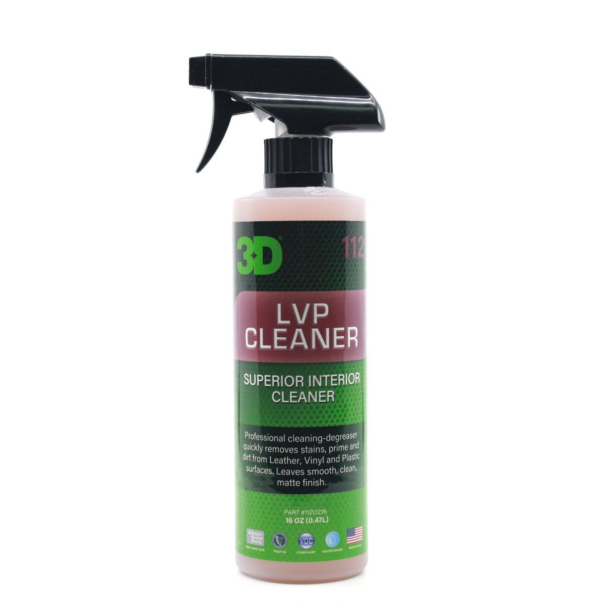3D LVP CLEANER 16oz ดูแลภายในรุ่นท๊อป น้ำยาทำความสะอาดพร้อมเ