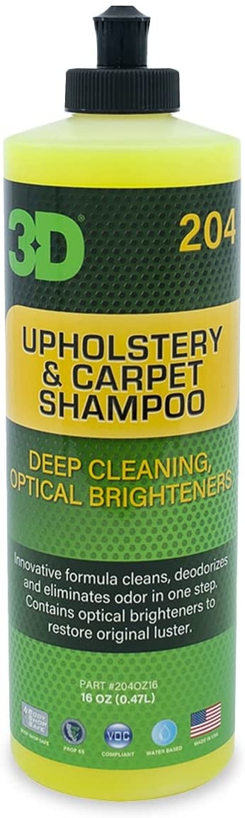 3D CAR CARE 3D UPHOLSTERY & CARPET SHAMPOO