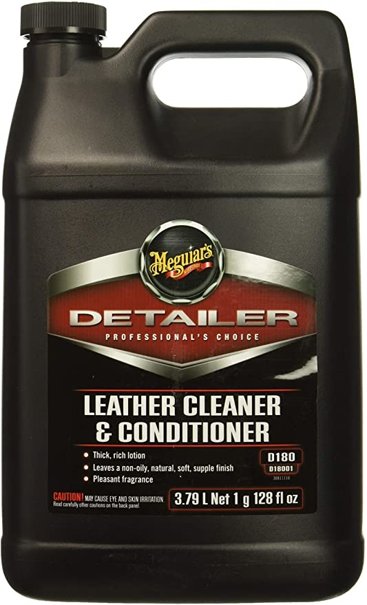 Meguiars D180 Leather Cleaner & Conditioner, leather care, leather