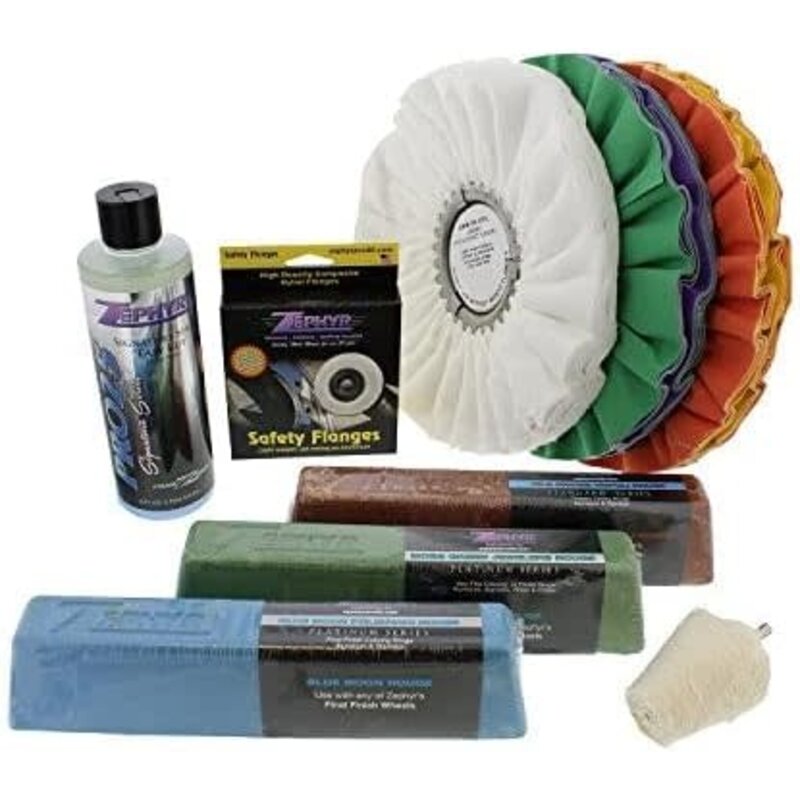 Zephyr Super Shine Polishing Kit Includes Airway Shine Wheels, Rouge Bars,  Pro40 Polish - 4 State Trucks