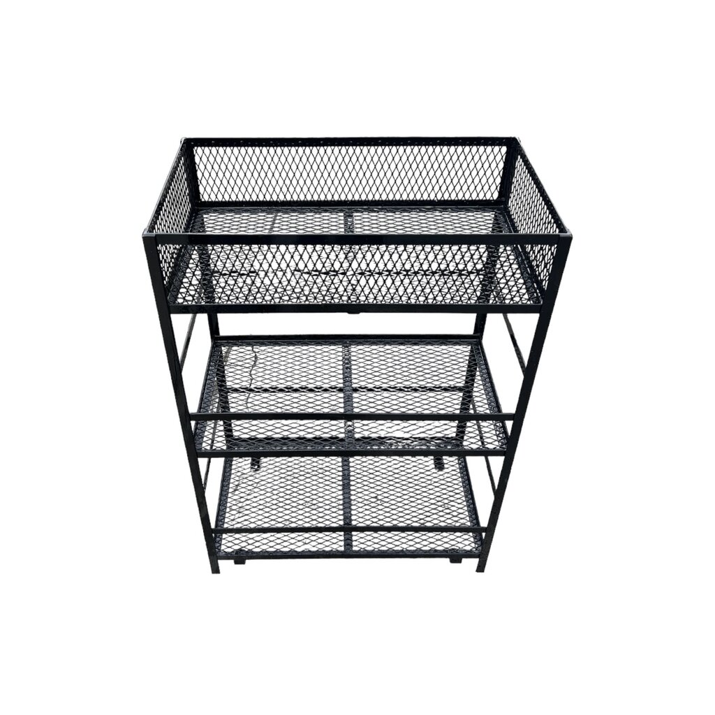 3 SHELF 1 GL RACK W/POWDER COATING 24x13in