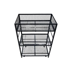 3 SHELF 1 GL RACK W/POWDER COATING 24x13in