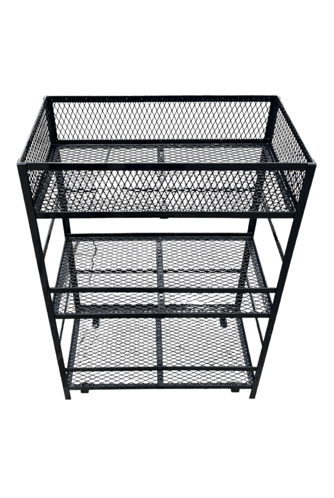 24" 3 SHELF 1 GL RACK W/POWDER COATING 24x13in