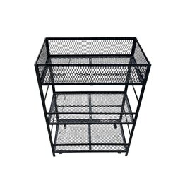 24" 3 SHELF 1 GL RACK W/POWDER COATING 24x13in