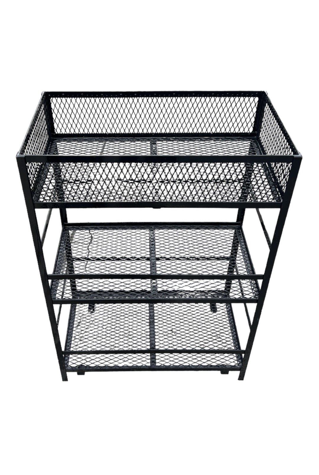 24" 3 SHELF 1 GL RACK W/POWDER COATING 24x13in