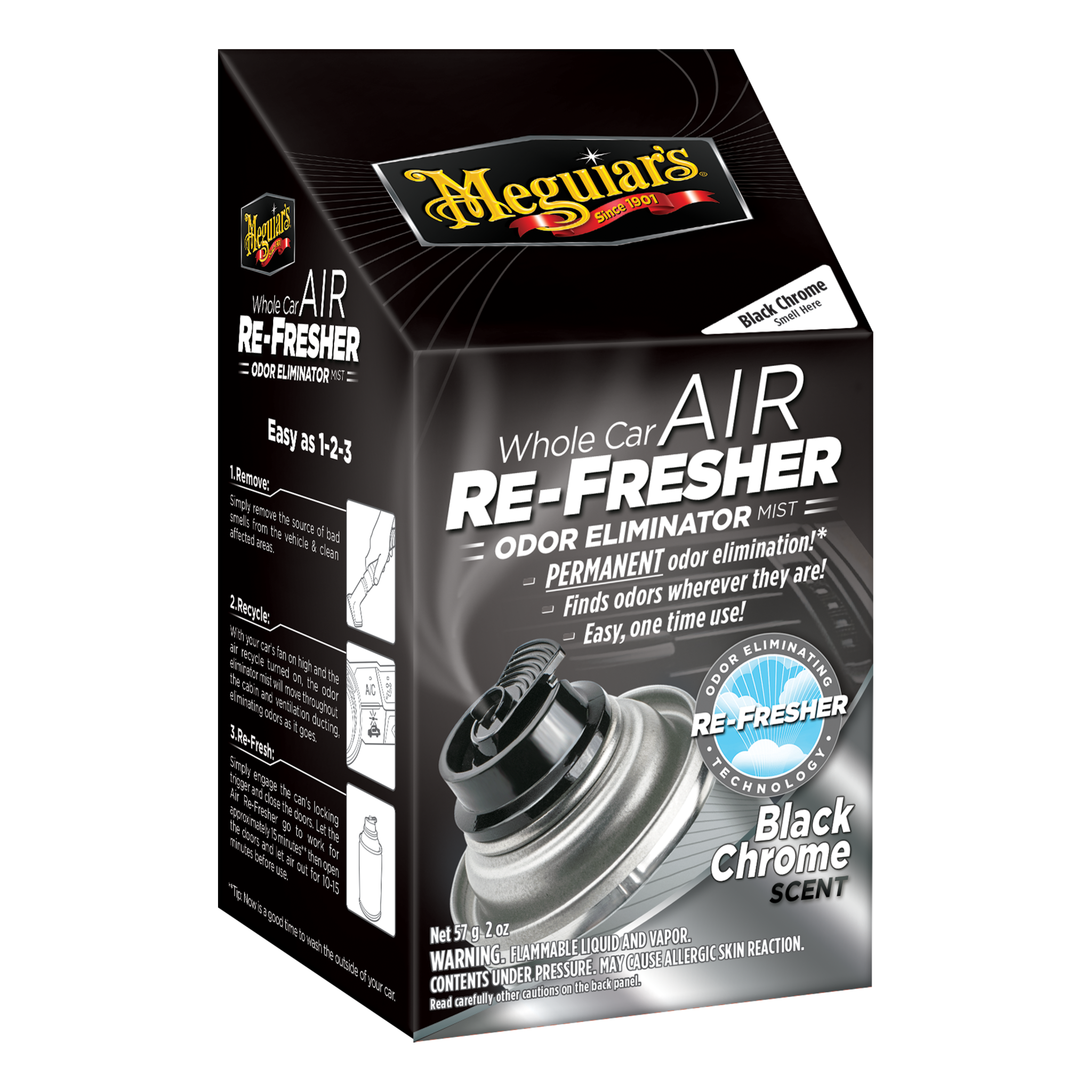 MEGUIAR'S MEGUIAR'S BLACK CHROME AIR REFRESHER 2OZ