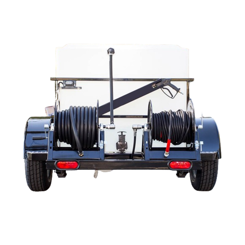 DOUBLE AXLE TRAILER 5X10 WITH 220GL TANK & HOT PRESSURE WASHER