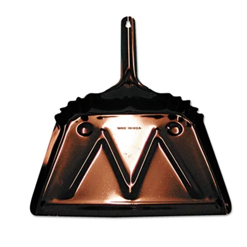 METAL BEVELED EDGE DUST PAN 12"
