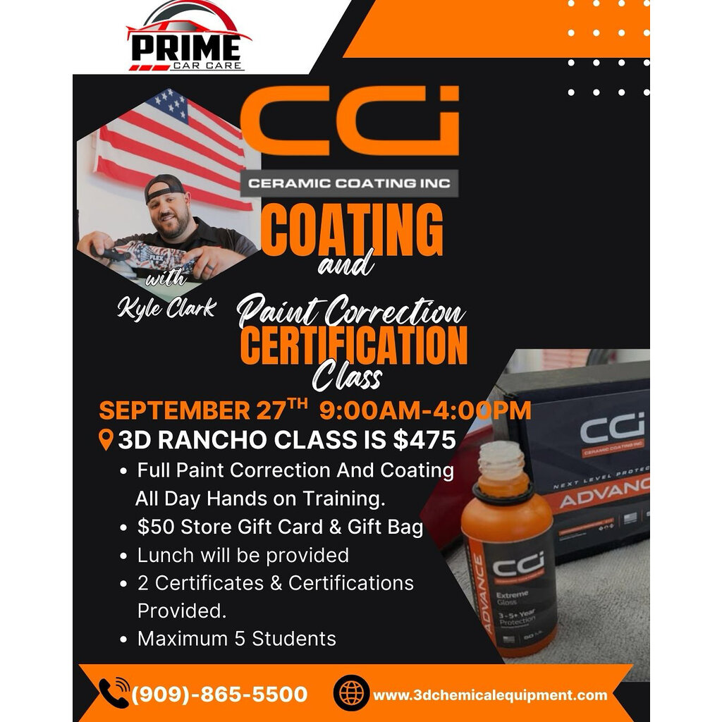 CCi Coating and Paint Correction Certification Class