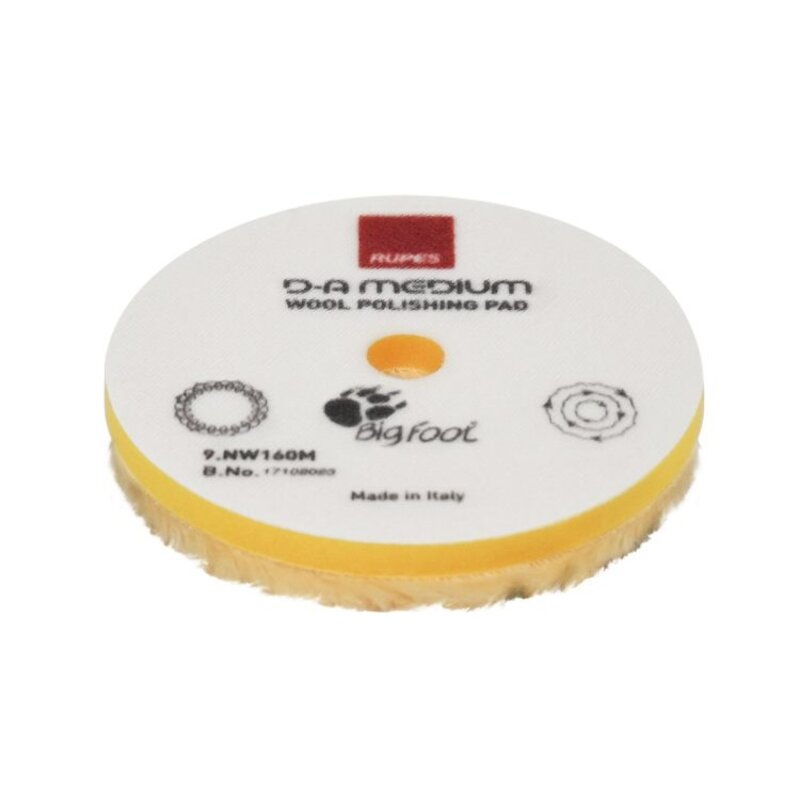 RUPES RUPES WOOL POLISHING PAD 80mm DA MEDIUM