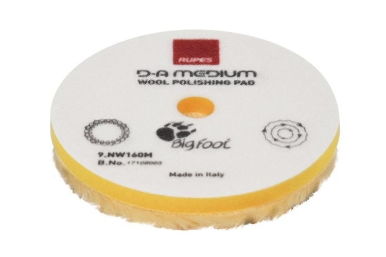 RUPES RUPES WOOL POLISHING PAD 80mm DA MEDIUM