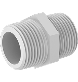 NYLON HEX NIPPLE 3/4" MPT