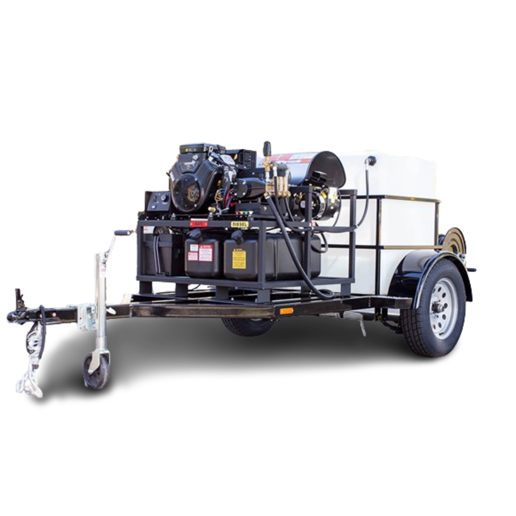 TRAILER 5X10 WITH 220GL TANK & HOT PRESSURE WASHER