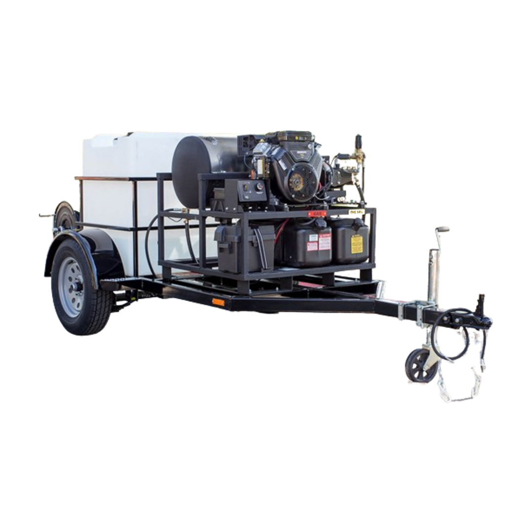 TRAILER 5X10 WITH 220GL TANK & HOT PRESSURE WASHER