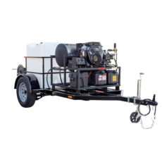 TRAILER 5X10 WITH 220GL TANK & HOT PRESSURE WASHER