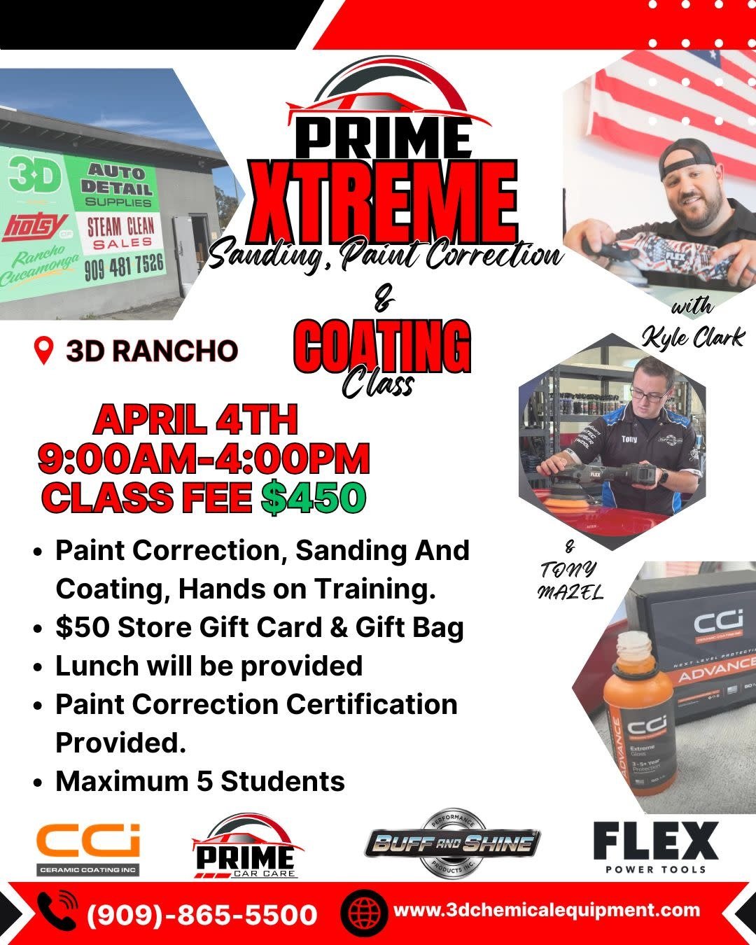 PRIME CAR CARE SANDING, PAINT CORRECTION & COATING CLASS