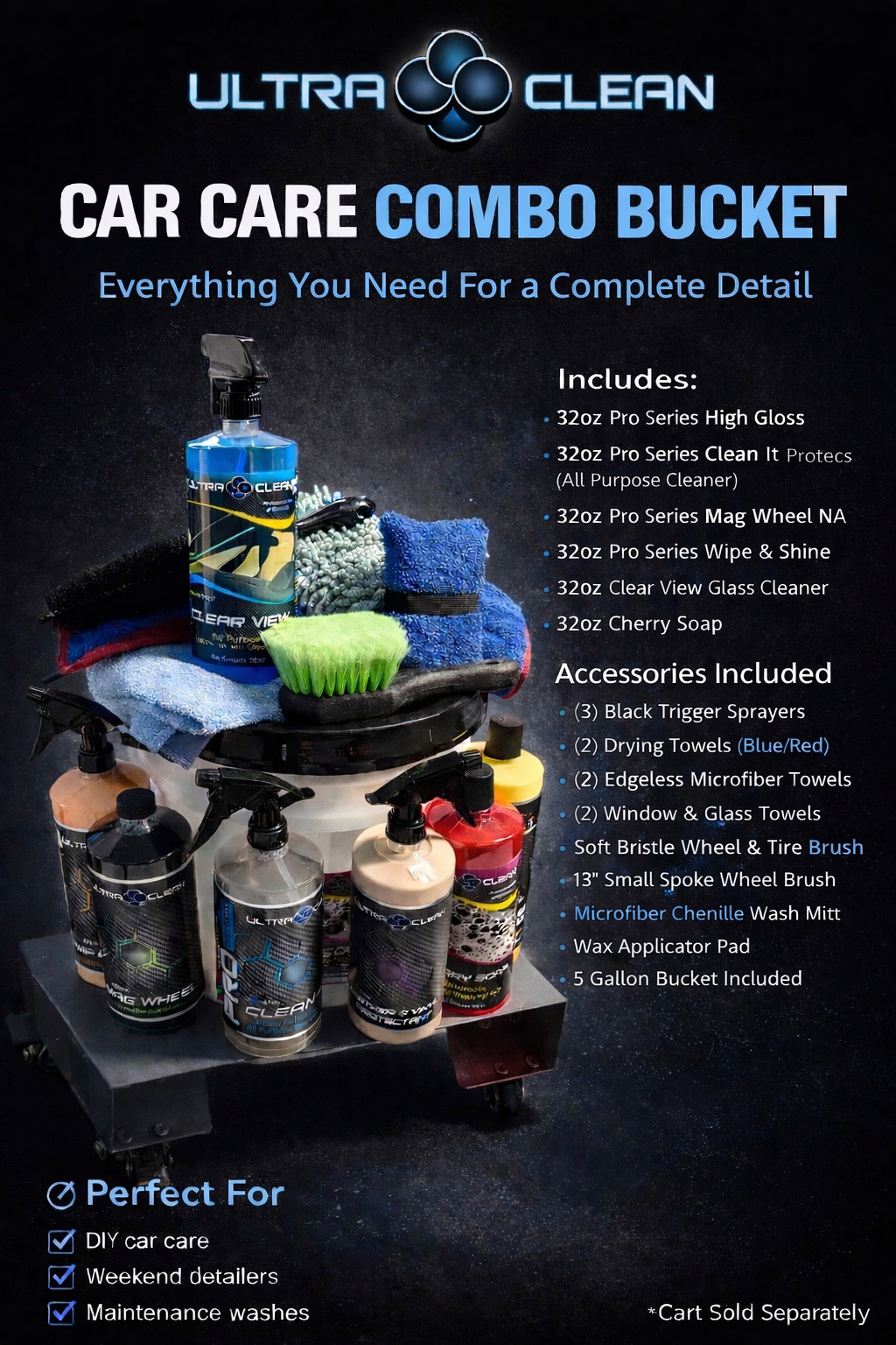 ULTRA CLEAN ULTRA CLEAN CAR CARE COMBO BUCKET
