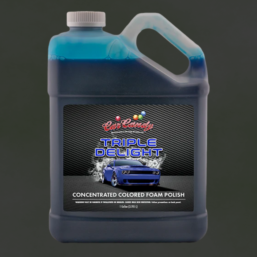 SDI CAR CANDY TRIPLE DELIGHT CONC COLORED FOAM SOAP GALLON