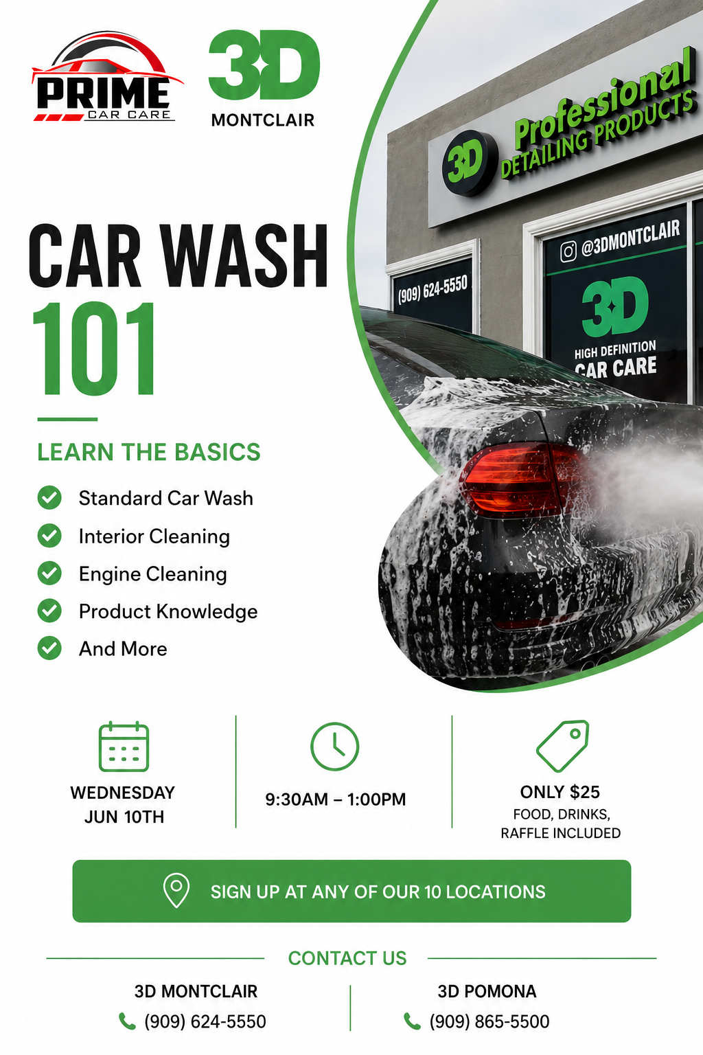 3D CAR WASH 101 @ MONTCLAIR